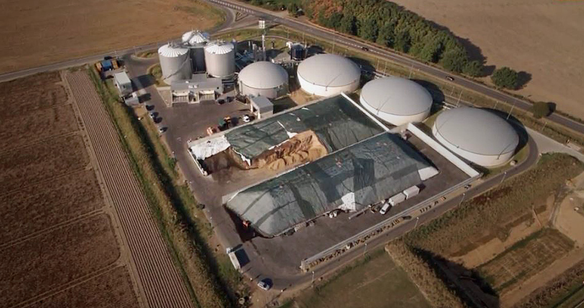 Betonowe konstrukcje instalacji do produkcji biogazu w Bergheim korzystają z kompleksowej ochrony przed agresywnymi mediami.