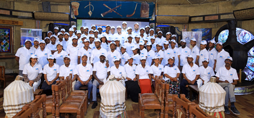 Zdjęcie grupowe z pracownikami LICON i MC-Bauchemie na imprezie inauguracyjnej w Etiopii.